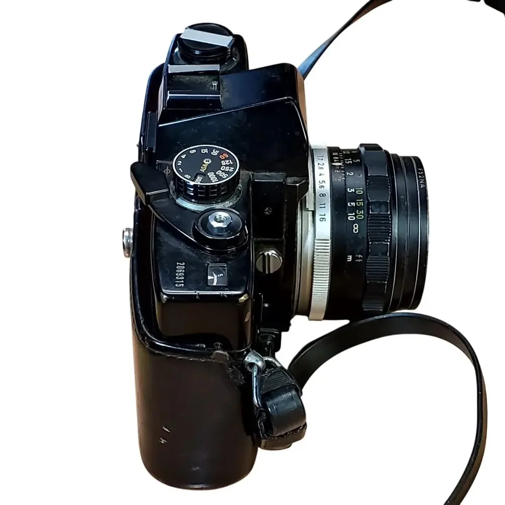 Minolta SRT 101 Film Camera Black MC 55mm f1.7 From Japan with Case